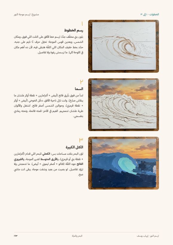 صفحة خطوات مشروع الموجة