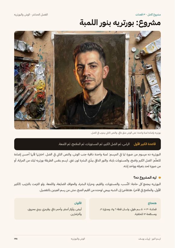 صفحة مشروع البورتريه